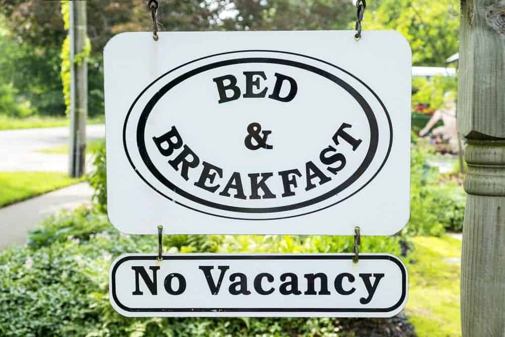 B&B no vacancy