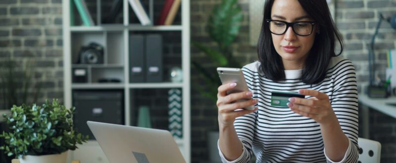 A guest uses their preferred credit card to pay for an accommodation booking online.